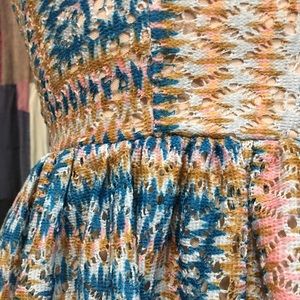 Heart shaped neck mini dress.